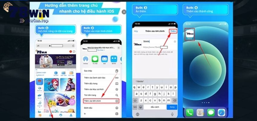 Hướng dẫn tải 78win về iOS